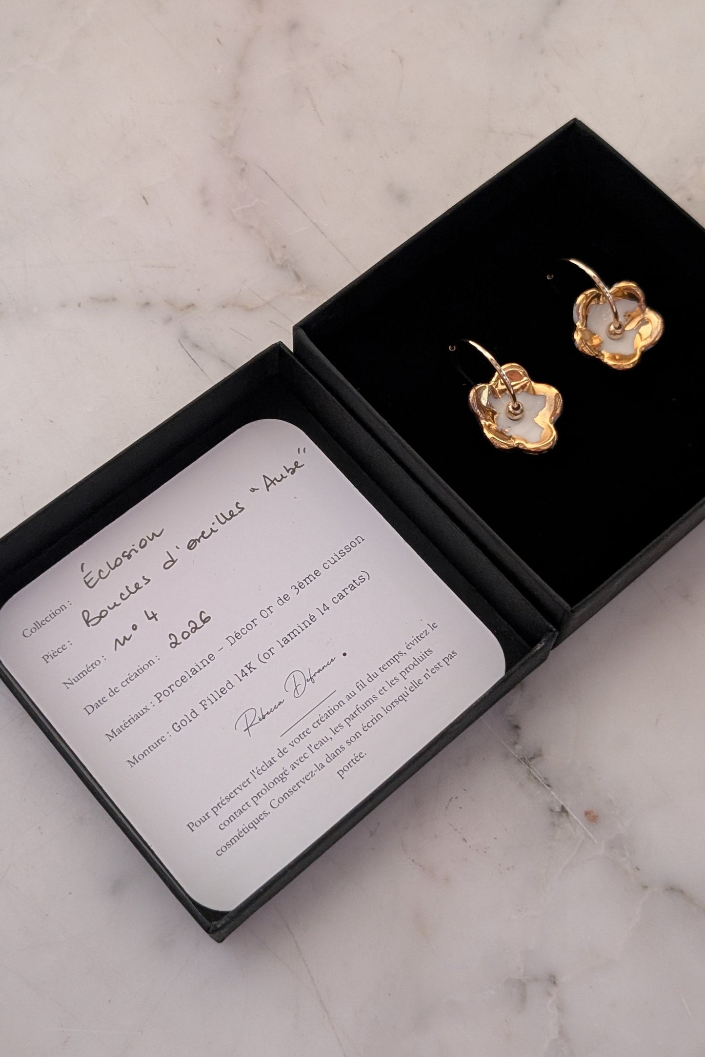 Boucles d'oreilles Aube n°4