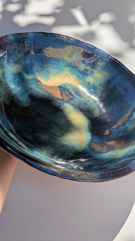 Grand plat en céramique - Artisanat d'Art - Pièce unique