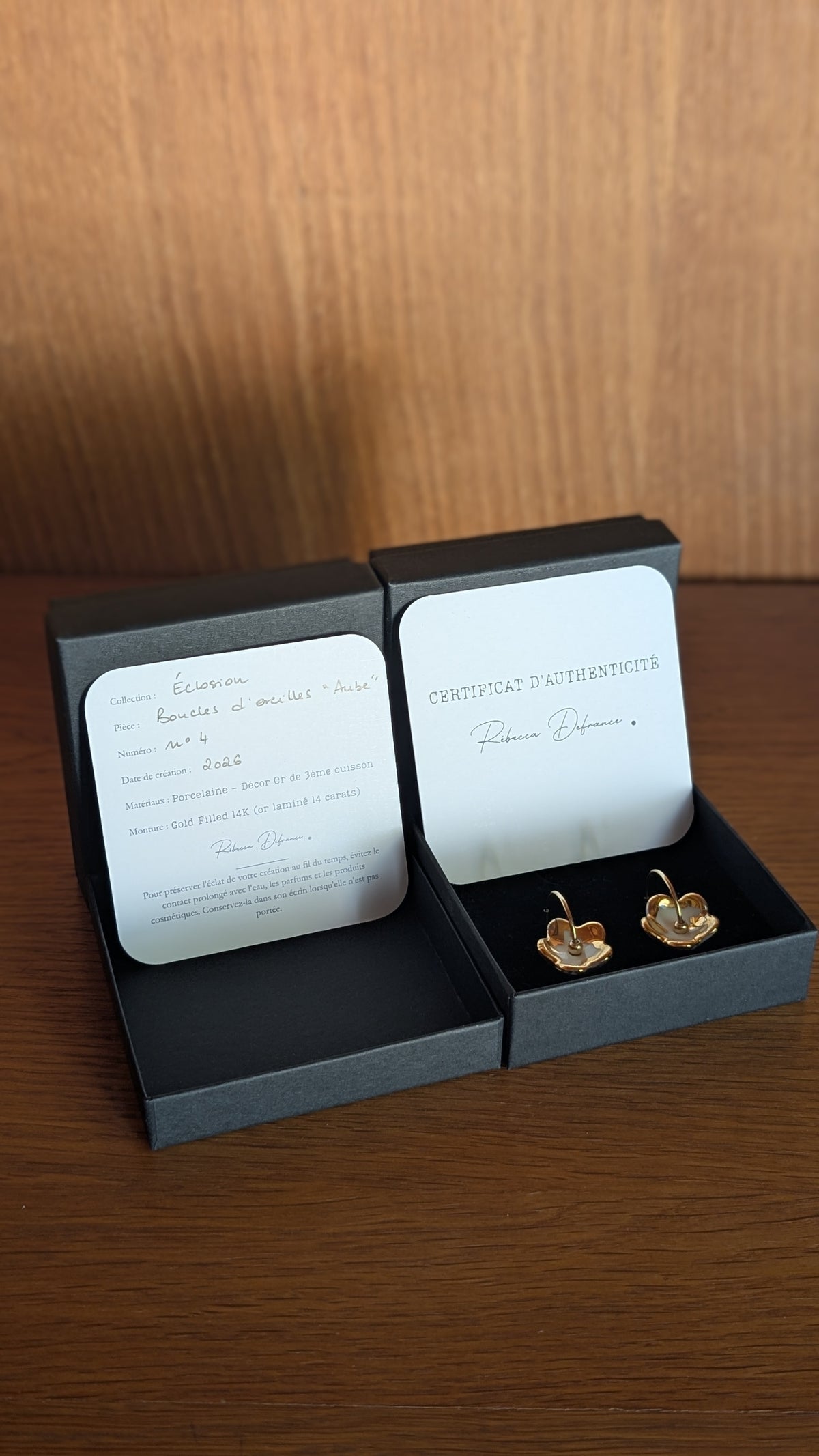 Boucles d'oreilles Aube