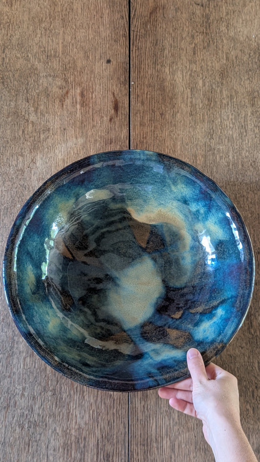 Grand plat en céramique - Artisanat d'Art - Pièce unique